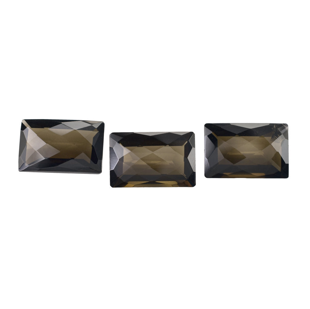 SMOKY QUARTZ CHECKER CUT OCTAGON 20X13 MM 16.38 Cts.