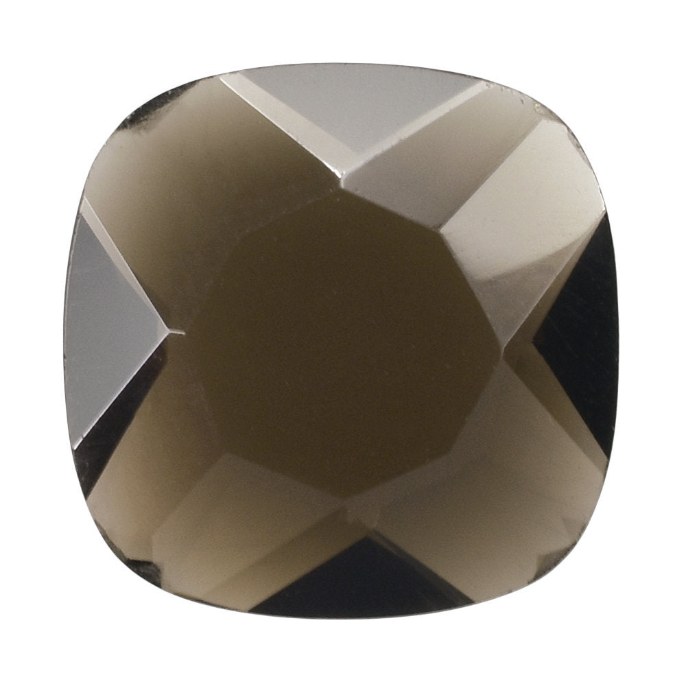 SMOKY QUARTZ CUT CUSHION BOTH SIDE TABLE 10 MM 2.56 Cts.