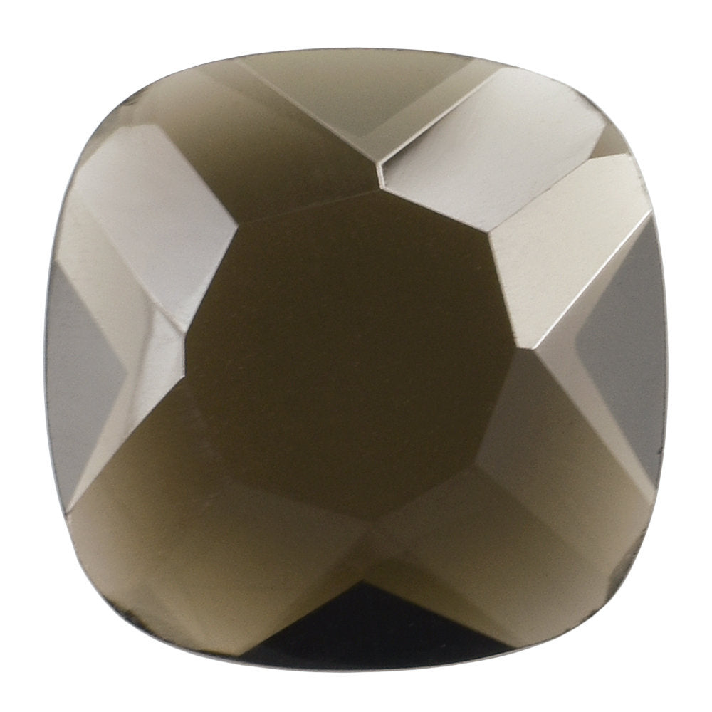 SMOKY QUARTZ CUT CUSHION BOTH SIDE TABLE 10 MM 2.56 Cts.