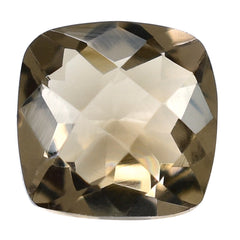 SMOKY QUARTZ CHECKER CUT CUSHION 6 MM 0.87 Cts.