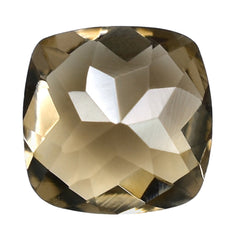 SMOKY QUARTZ CHECKER CUT CUSHION 6 MM 0.87 Cts.