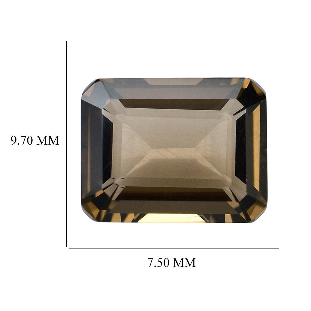 SMOKY QUARTZ CUT OCTAGON 9.70X7.50MM 2.86 Cts.