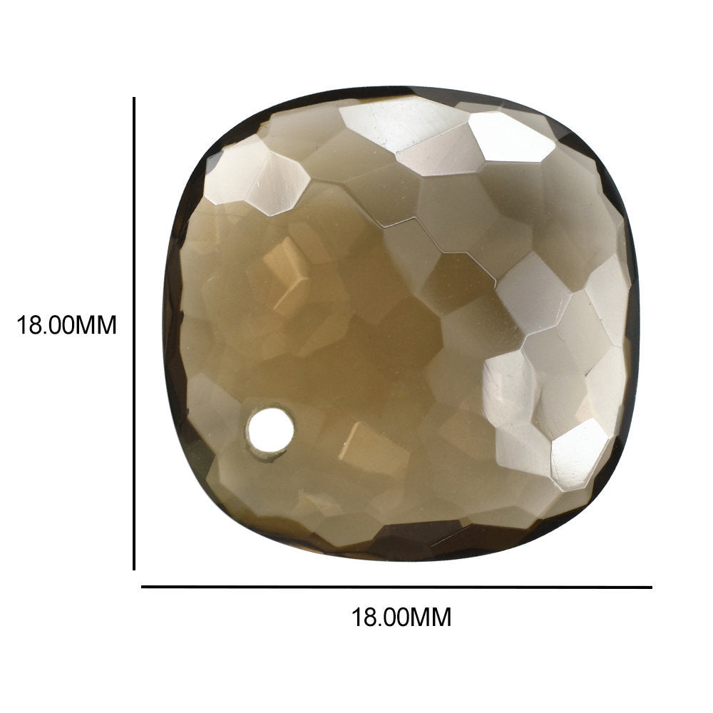 SMOKY QUARTZ IRREGULAR BRIOLETTE CUSHION 18MM (FULL DRILL) 13.48 Cts.