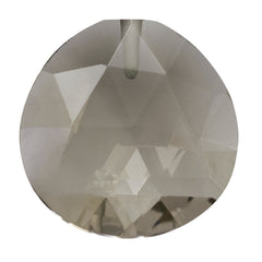 SMOKY QUARTZ ROSE CUT BRIOLETTE FLAT HEART (HALF DRILL) 12MM 4.03 Cts.