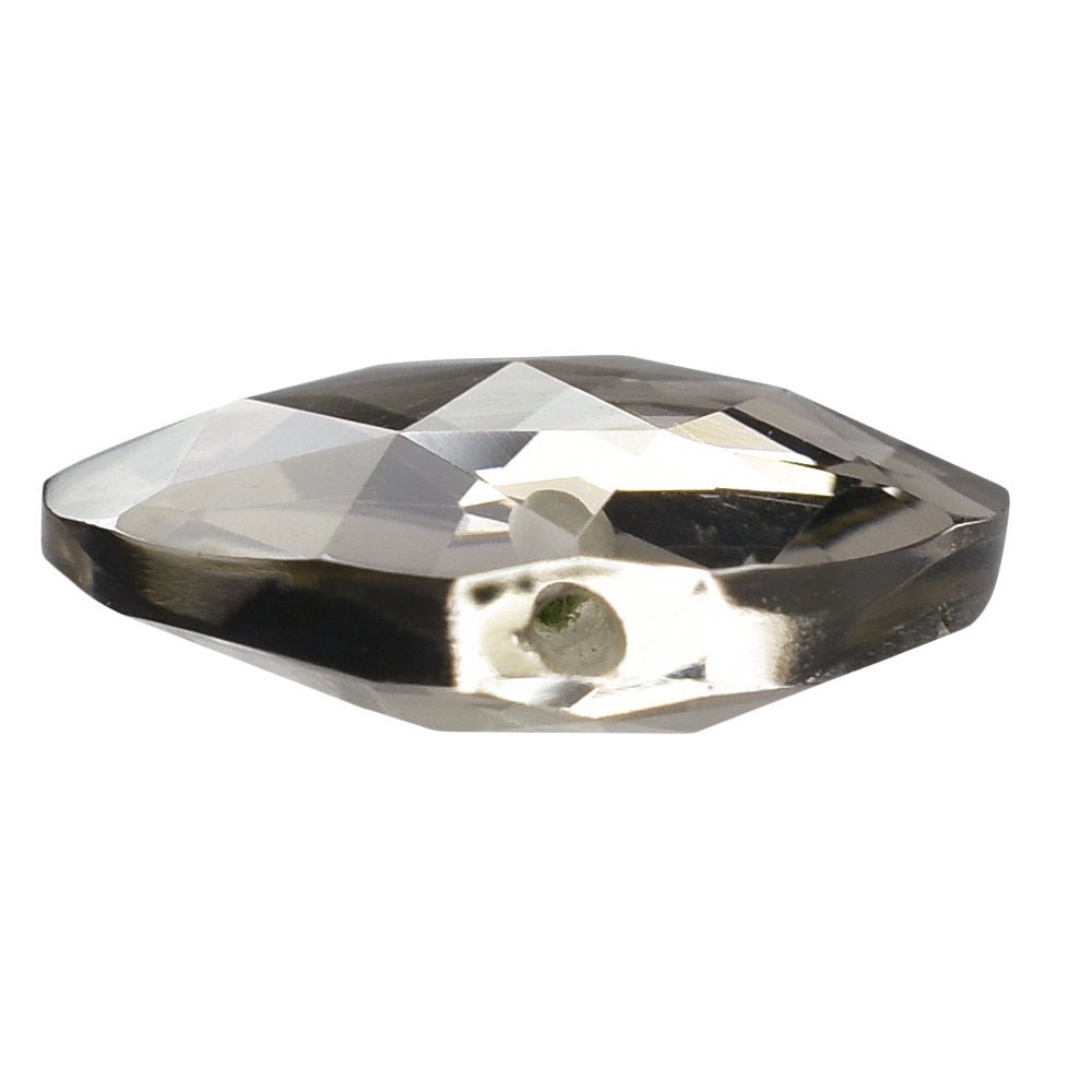 SMOKY QUARTZ ROSE CUT BRIOLETTE FLAT HEART (HALF DRILL) 12MM 4.03 Cts.