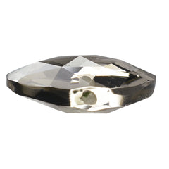 SMOKY QUARTZ ROSE CUT BRIOLETTE FLAT HEART (HALF DRILL) 12MM 4.03 Cts.