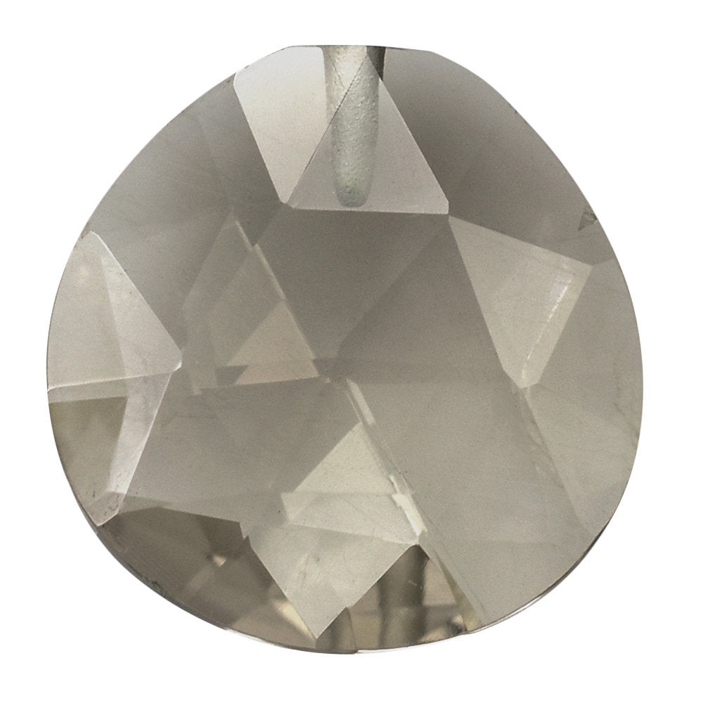 SMOKY QUARTZ ROSE CUT BRIOLETTE FLAT HEART (HALF DRILL) 12MM 4.03 Cts.