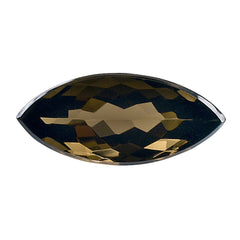 SMOKY QUARTZ CUT HIGH DOME WITH FLAT BOTTOM MARQUISE 23X10MM 11.87 Cts.