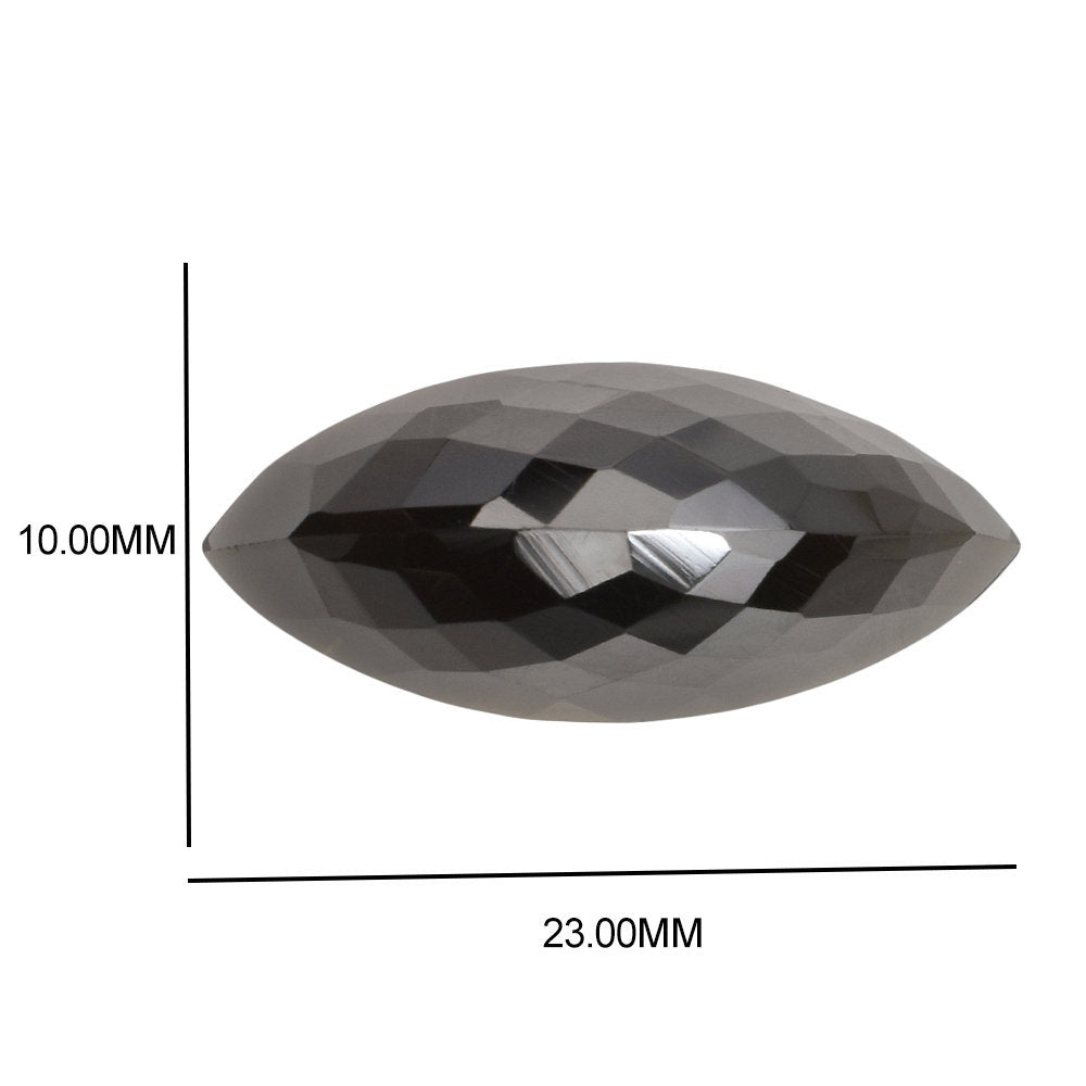 SMOKY QUARTZ CUT HIGH DOME WITH FLAT BOTTOM MARQUISE 23X10MM 11.87 Cts.