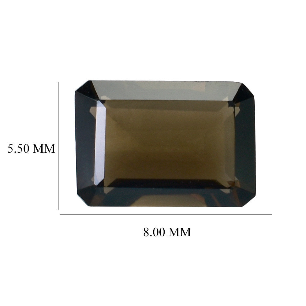 SMOKY QUARTZ CUT OCTAGON 8X5.50MM 1.40 Cts.