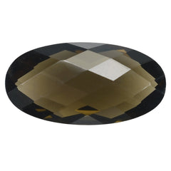 SMOKY QUARTZ BRIOLETTE OVAL 18.50X9.50MM 7.45 Cts.