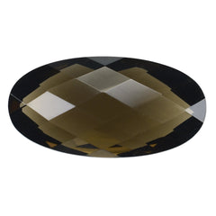 SMOKY QUARTZ BRIOLETTE OVAL 18.50X9.50MM 7.45 Cts.