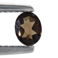 SMOKY QUARTZ CUT OVAL 5X4MM 0.30 Cts.