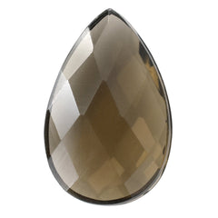 SMOKY QUARTZ BRIOLETTE (GRAVE IN GRIDDLE) PEAR 14X9MM 4.18 Cts.