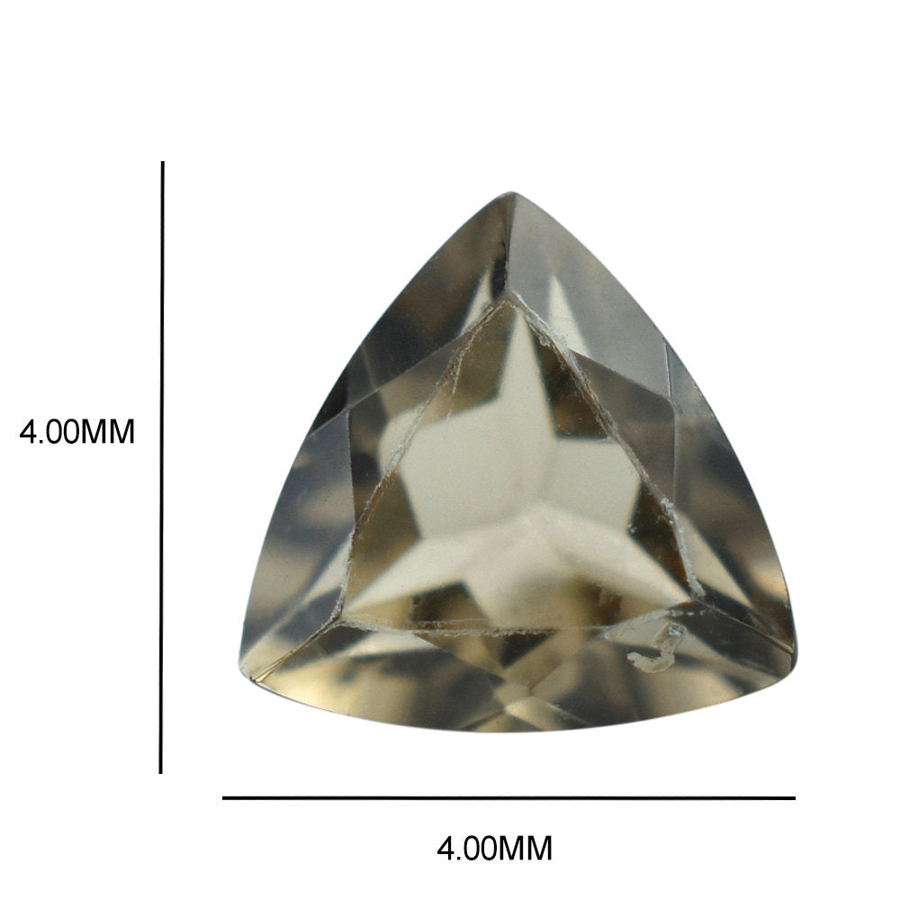 SMOKY QUARTZ CUT TRILLION 4MM 0.22 Cts.