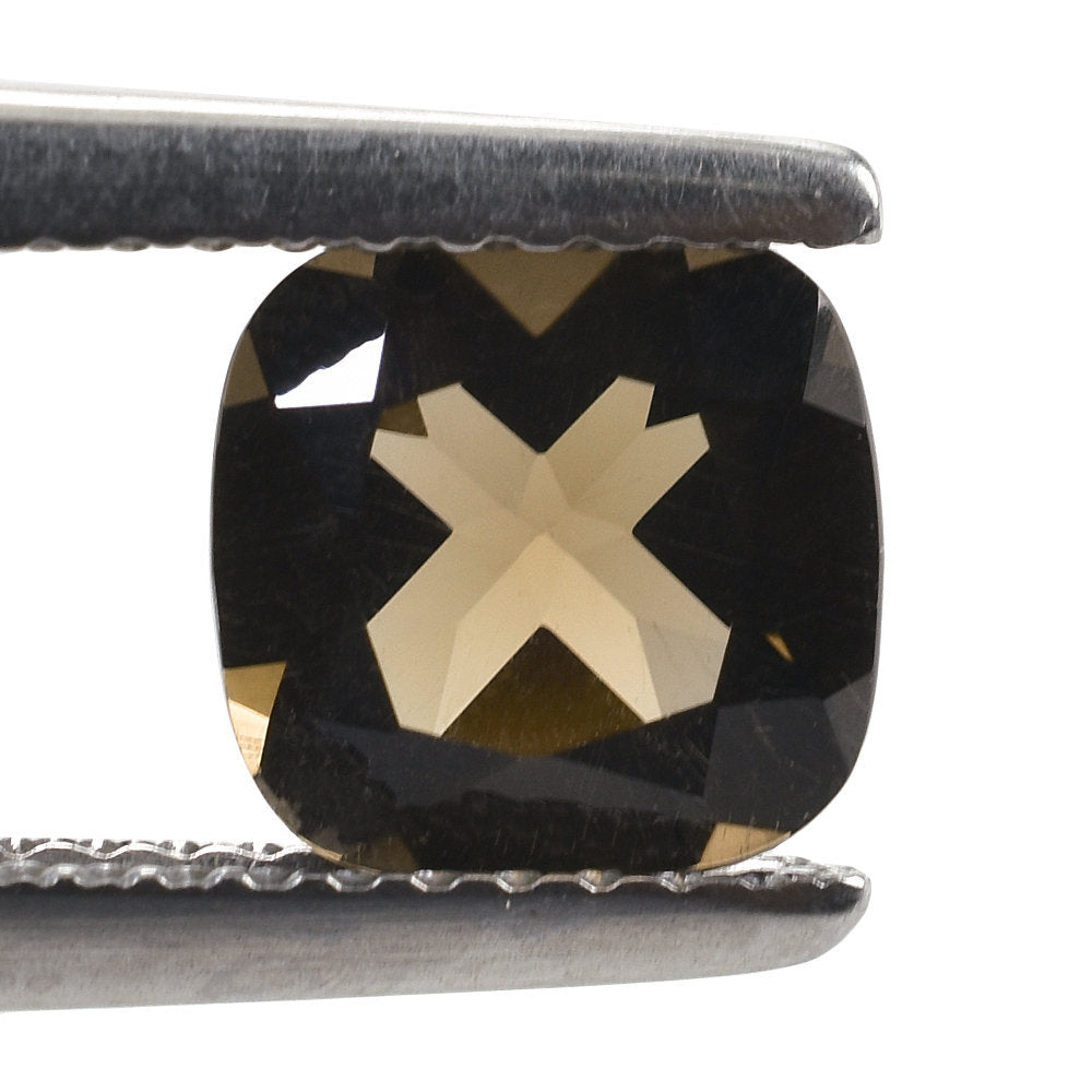 SMOKY QUARTZ CUT CUSHION 7.00MM 1.32 Cts.