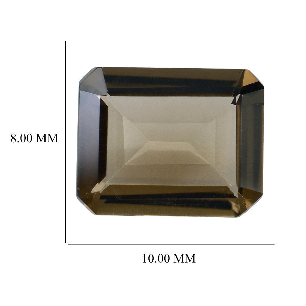 SMOKY QUARTZ CUT OCTAGON 10X8MM 2.83 Cts.
