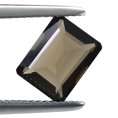 SMOKY QUARTZ CUT OCTAGON 9X7 MM 2.41 Cts.