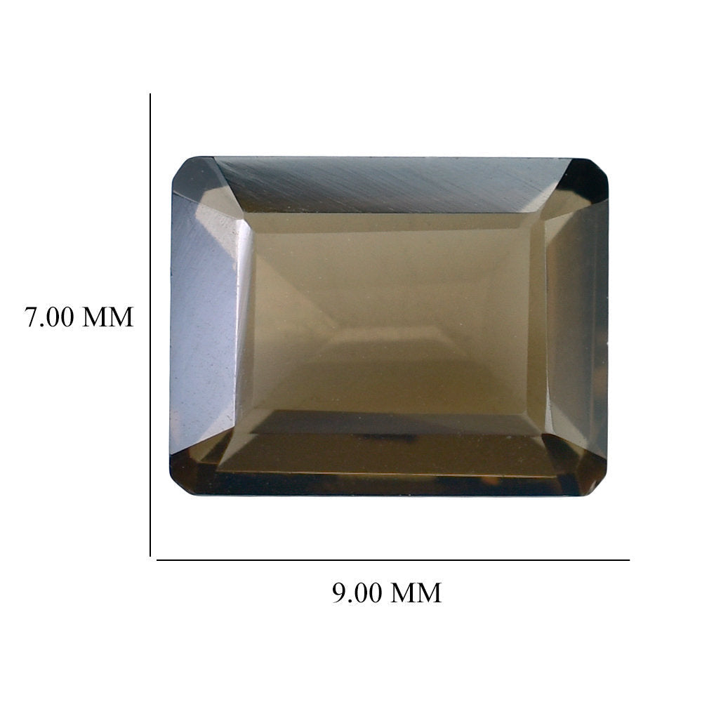 SMOKY QUARTZ CUT OCTAGON 9X7 MM 2.41 Cts.