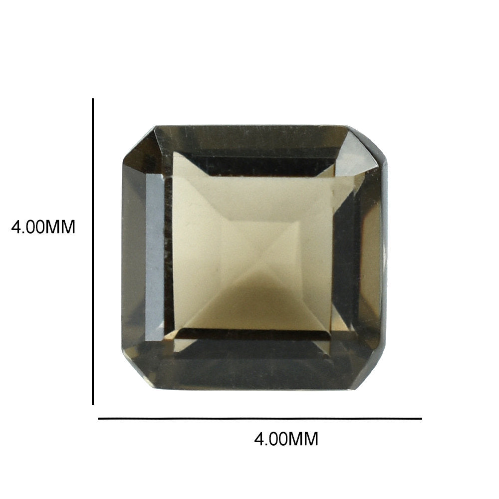 SMOKY QUARTZ CUT SQUARE-OCTAGON 4.00MM 0.29 Cts.