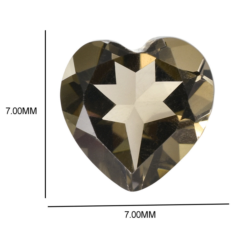 SMOKY QUARTZ CUT HEART 7.00MM 1.13 Cts.