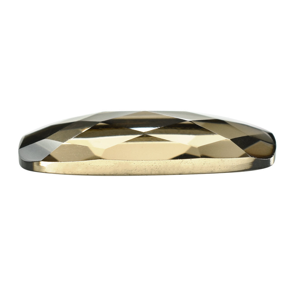 SMOKY QUARTZ CHECKER CUSHION CAB 20X8MM 4.83 Cts.