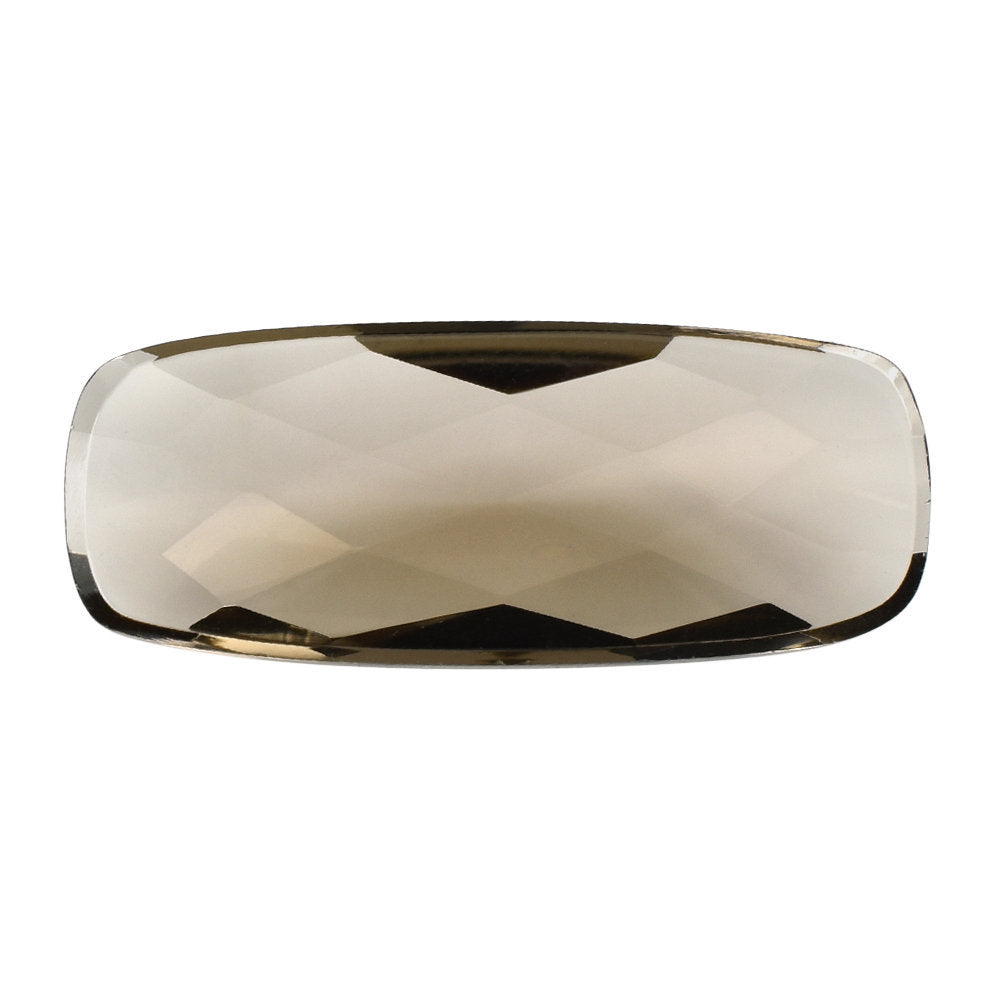 SMOKY QUARTZ CHECKER CUSHION CAB 20X8MM 4.83 Cts.