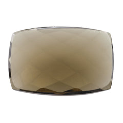 SMOKY QUARTZ CHECKER CUSHION CAB 18X12MM 6.79 Cts.