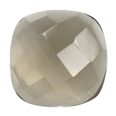 SMOKY QUARTZ CHECKER CUSHION CAB 8.00MM 1.66 Cts.