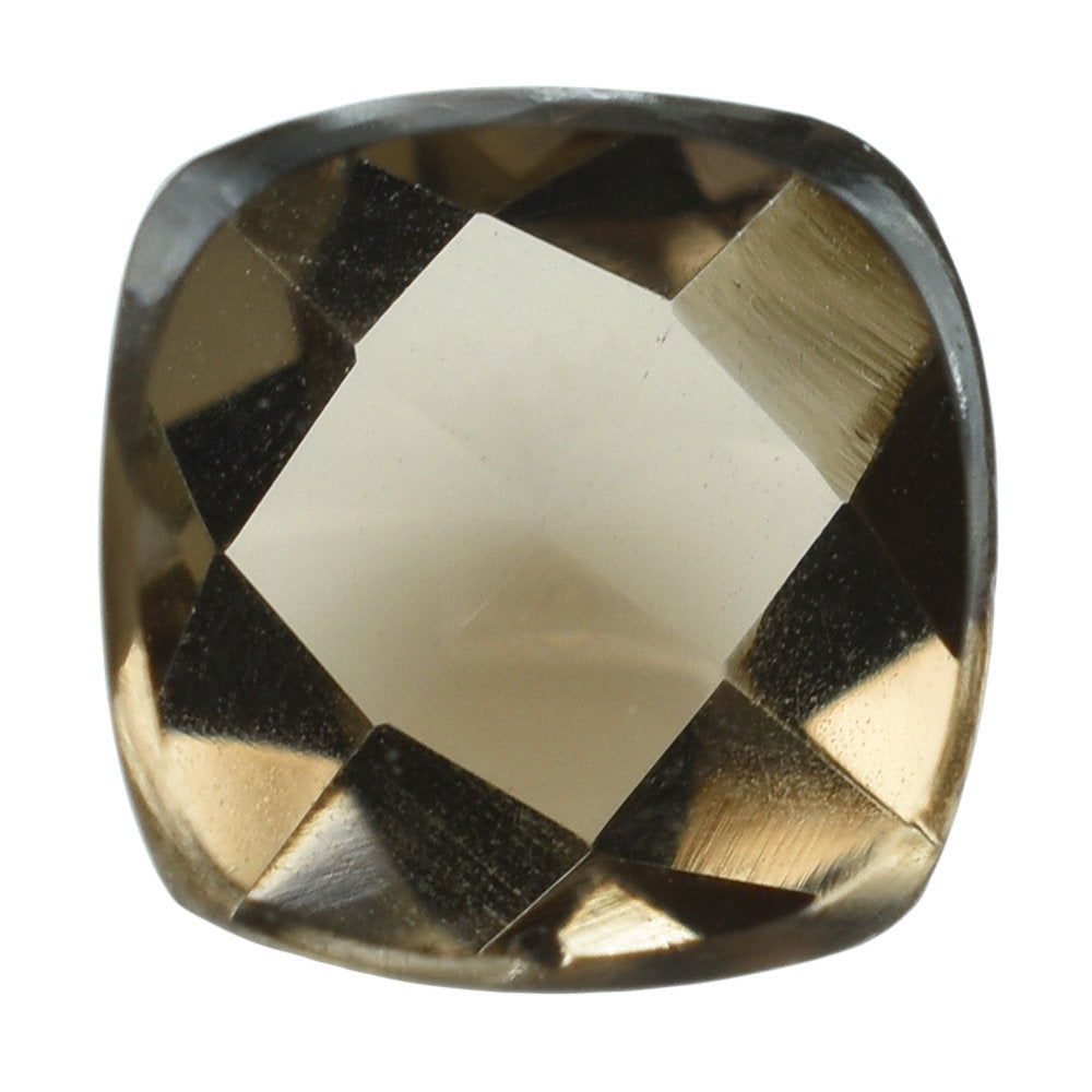 SMOKY QUARTZ CHECKER CUSHION CAB 6.00MM 0.94 Cts.