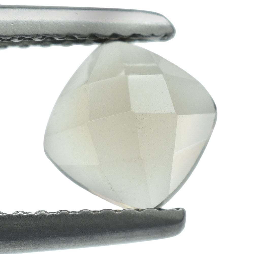 SMOKY QUARTZ CHECKER CUSHION CAB 6.00MM 0.94 Cts.