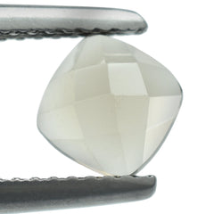 SMOKY QUARTZ CHECKER CUSHION CAB 6.00MM 0.94 Cts.