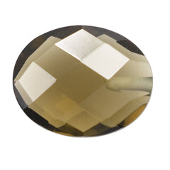 SMOKY QUARTZ BRIOLETTE OVAL (HALF DRILL) 10X8MM 2.45 Cts.