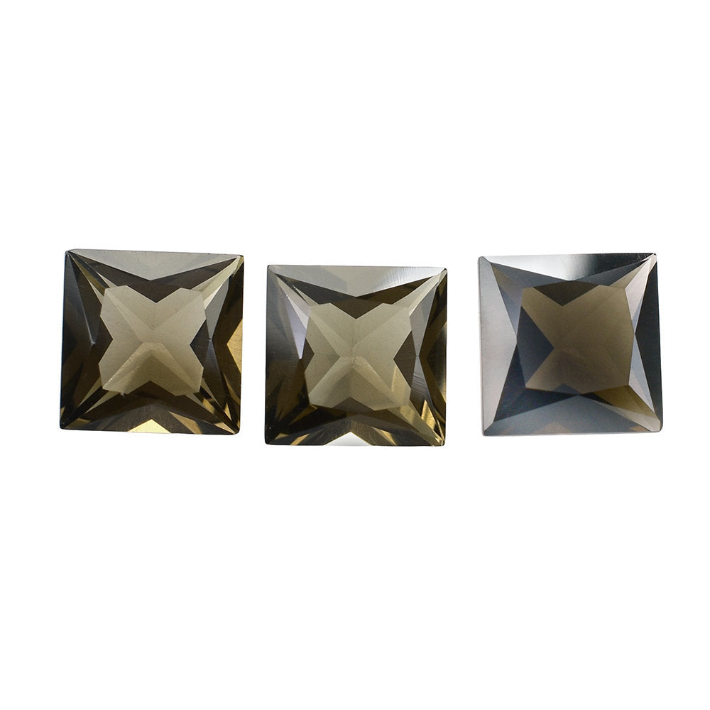 SMOKY QUARTZ PRINCESS CUT SQUARE 7.00MM 1.51 Cts.