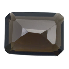 SMOKY QUARTZ CUT OCTAGON 8X6MM 1.35 Cts.