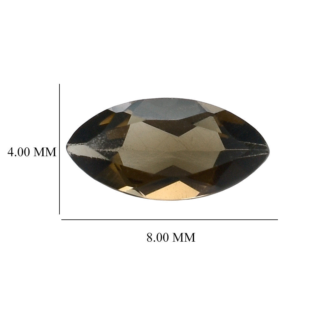 SMOKY QUARTZ CUT MARQUISE 8X4MM 0.41 Cts.