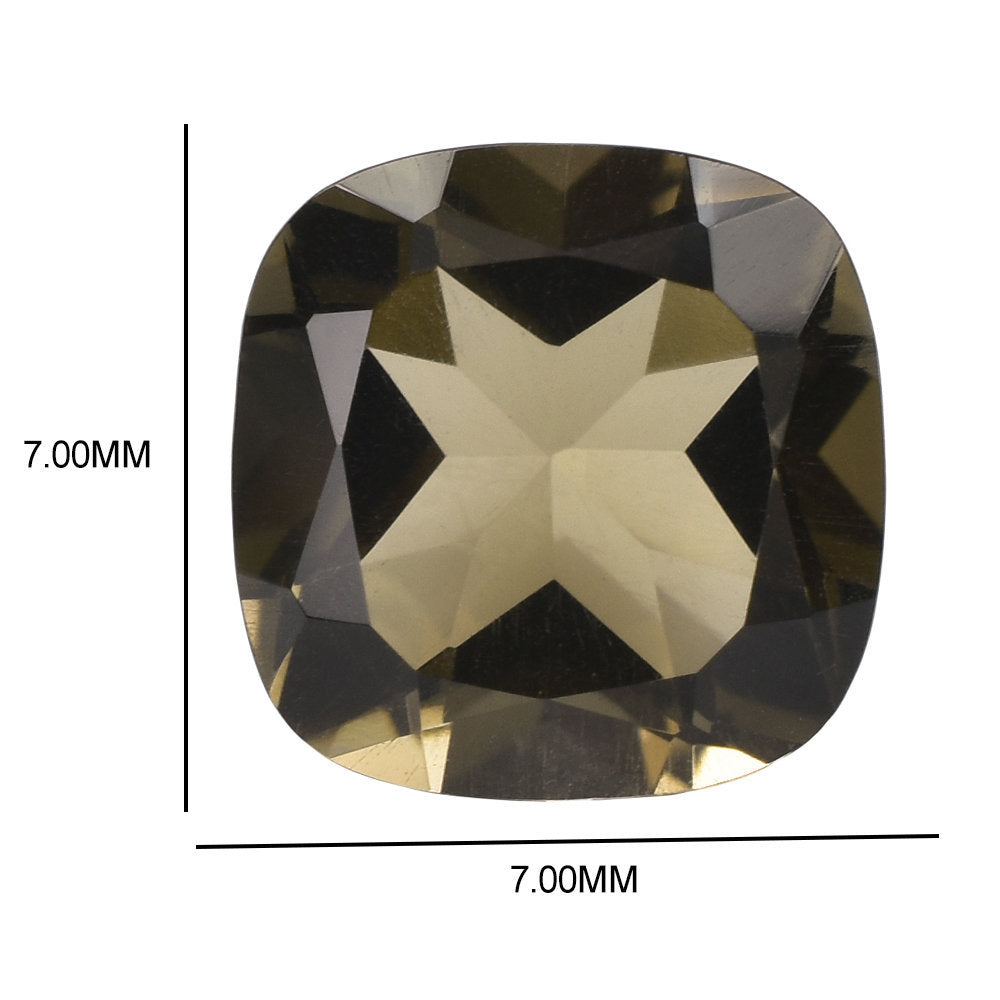 SMOKY QUARTZ CUT CUSHION 7.00MM 1.40 Cts.