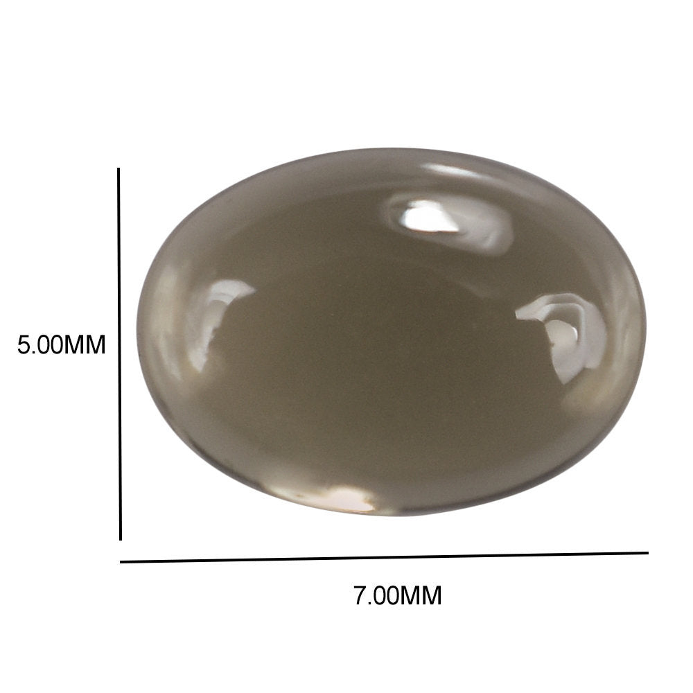 SMOKY QUARTZ OVAL CAB 7X5MM 0.88 Cts.