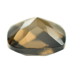 SMOKY QUARTZ CHECKER CUT CUSHION 6.00MM 0.88 Cts.