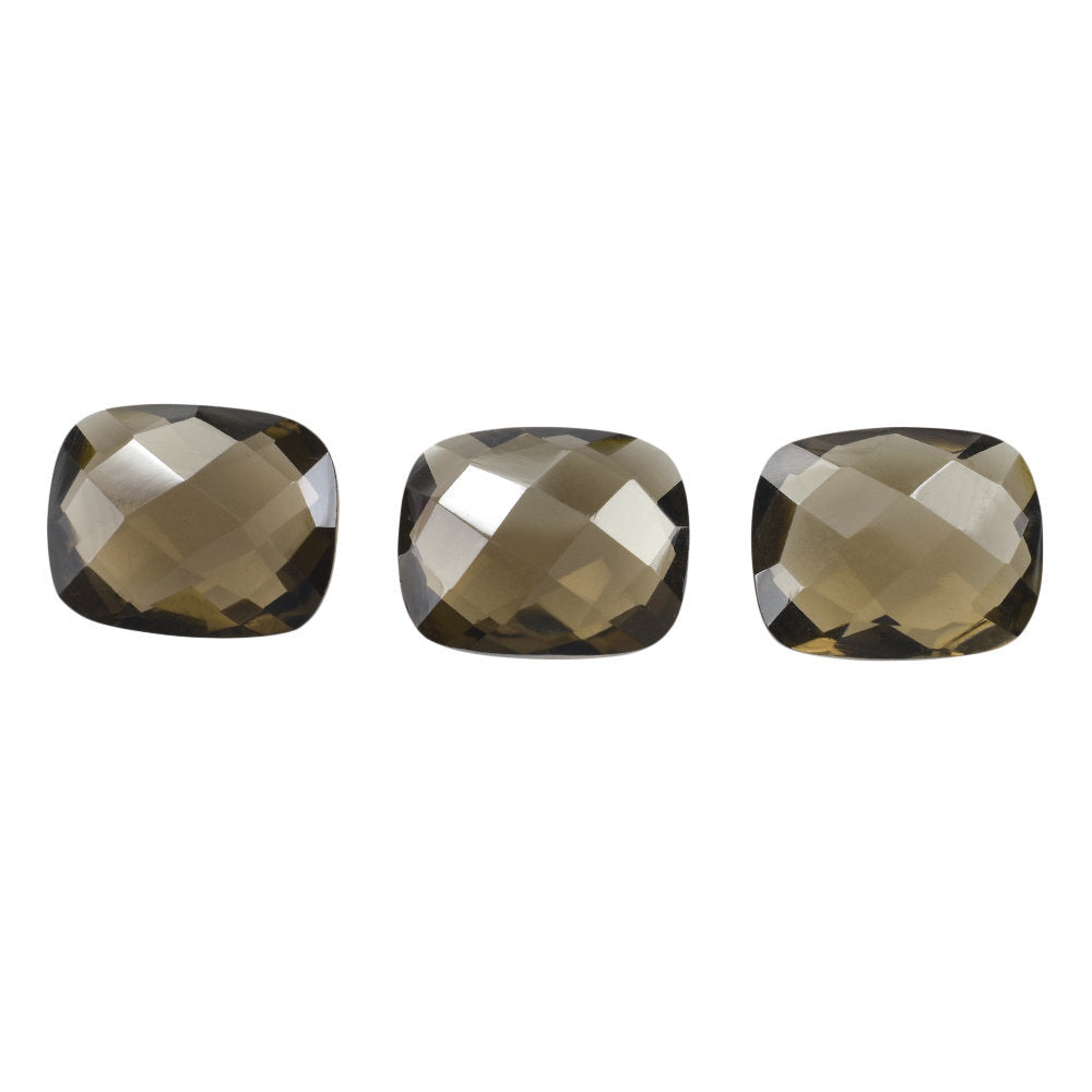 SMOKY QUARTZ BRIOLETTE CUSHION 10X8MM 2.59 Cts.