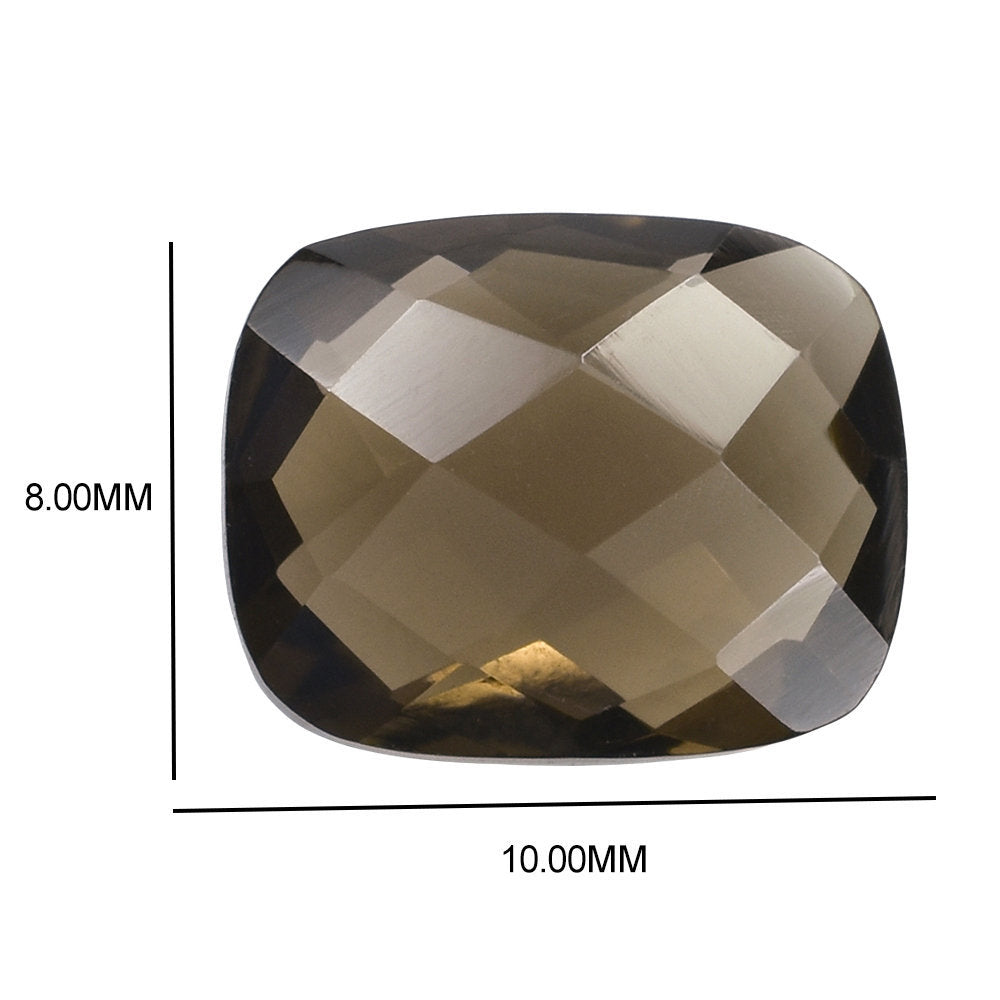 SMOKY QUARTZ BRIOLETTE CUSHION 10X8MM 2.59 Cts.