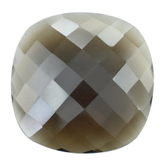 SMOKY QUARTZ BRIOLETTE CUSHION 25.00MM 28.25 Cts.