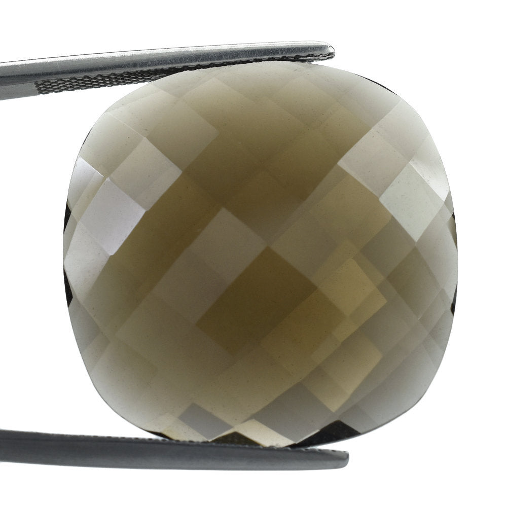SMOKY QUARTZ BRIOLETTE CUSHION 25.00MM 28.25 Cts.