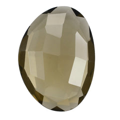 SMOKY QUARTZ IRREGULAR CUT IRREGULAR OVAL 18X13MM 7.40 Cts.