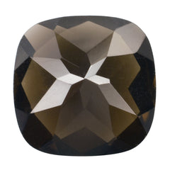 SMOKY QUARTZ CHECKER CUT CUSHION 13.00MM 7.67 Cts.