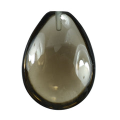 SMOKY QUARTZ LENTIL PEAR (HALF DRILL) 16X12MM 6.70 Cts.