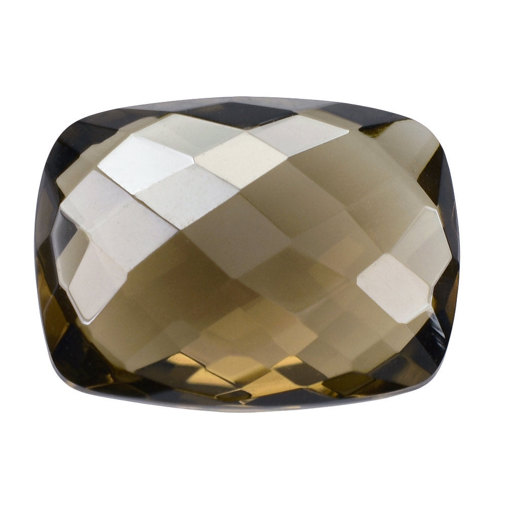 SMOKY QUARTZ BRIOLETTE CUSHION 16X12MM 9.00 Cts.