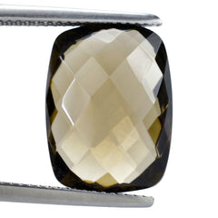 SMOKY QUARTZ BRIOLETTE CUSHION 16X12MM 9.00 Cts.