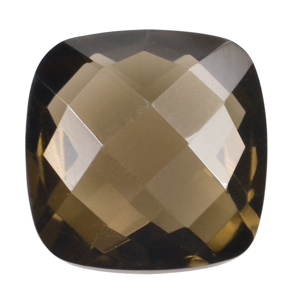 SMOKY QUARTZ BRIOLETTE CUSHION 10.00MM 3.68 Cts.