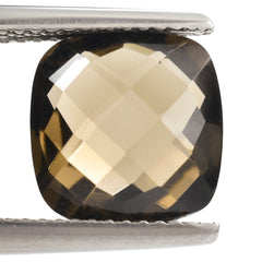 SMOKY QUARTZ BRIOLETTE CUSHION 10.00MM 3.68 Cts.